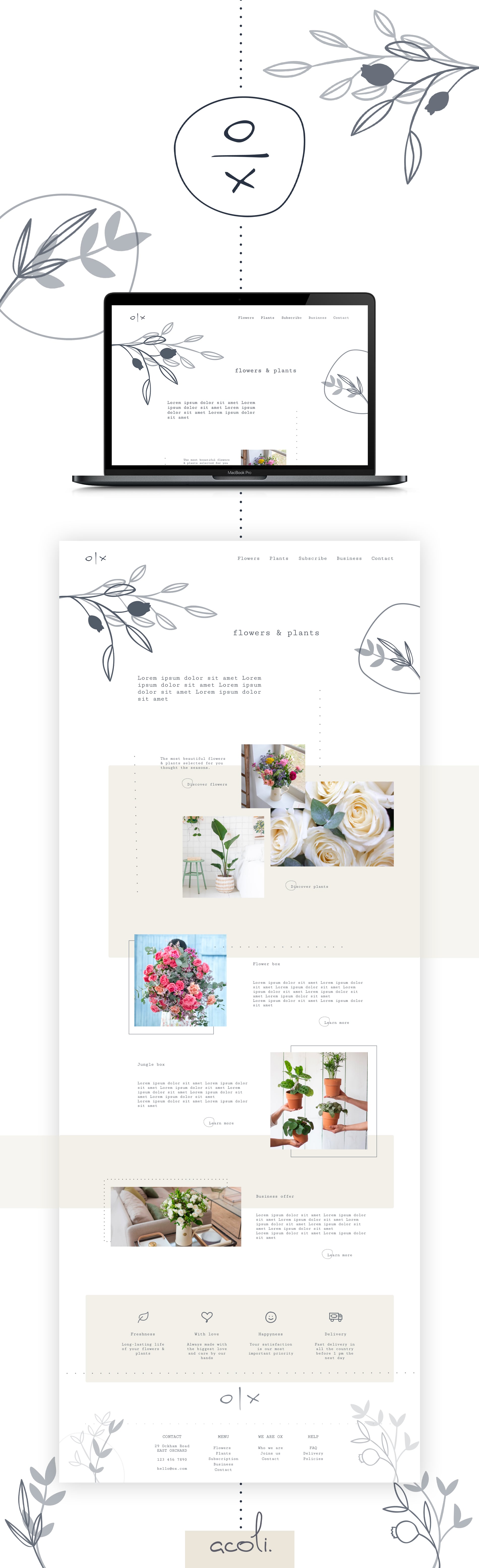 OX flowers & plants webdesign